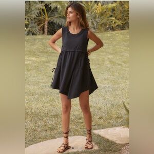 By Anthropologie Sleeveless Asymmetrical Mini Dress
